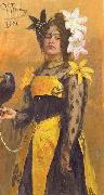 Ilya Yefimovich Repin Portrait of Lydia Kuznetsova oil painting artist